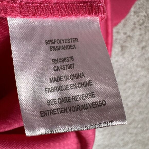 Samuel Dong Pink Crocodile Print Peplum Ruffle Dress‎ Small Sleeveless Sheath - Picture 10 of 12